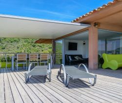 For rent architect's villa 205 M² SEA VIEW WATERFRONT SAINTE LUCIE DE PORTO VECCHIO