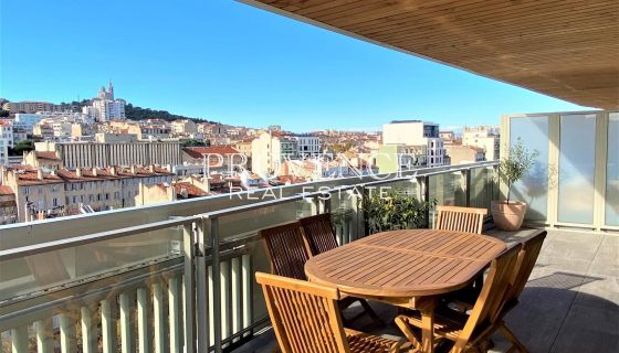 FOR RENT NEW APARTMENT T3 83 M2 TERRACE MARSEILLE 6TH