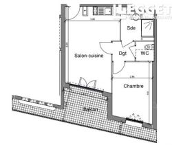 A louer APPARTEMENT NEUF T2 39 M2 BORD DE MER TOULON