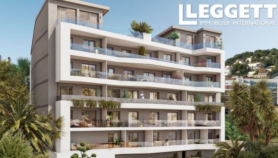 For sale NEW APARTMENT T2 43 M2 TERRACE BY THE SEA ROQUEBRUNE CAP MARTIN
