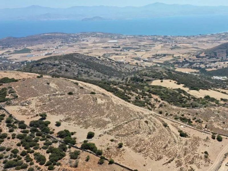 For sale BUILDING LAND WITH PERMIT AND SEA VIEW PAROS 