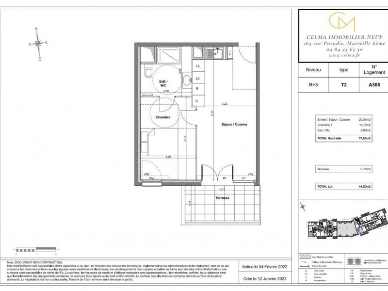 APPARTEMENT NEUF T2 38 M2 TERRASSE  DRAGUIGNAN