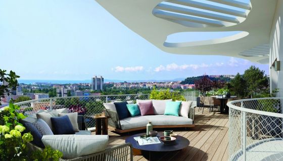 Nuevo apartamento t4 120 m² vista al mar Niza