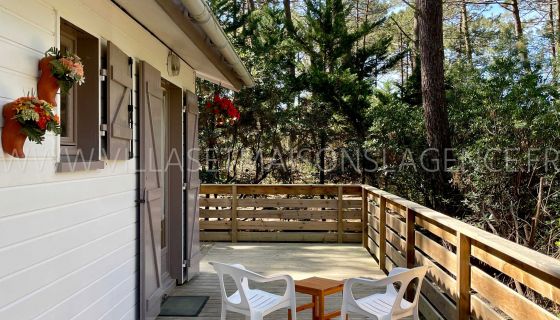 For sale pretty wooden house 42 m² QUIET IN THE NATURIST VILLAGE OF JENNY LE PORGE