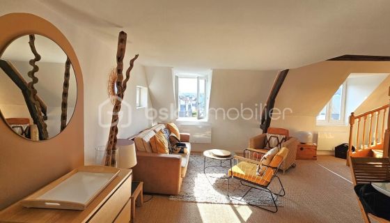 A louer APPARTEMENT DUPLEX DE PRESTIGE T3 70 M2 BORD DE MER DEAUVILLE
