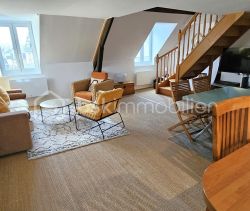 A louer APPARTEMENT DUPLEX DE PRESTIGE T3 70 M2 BORD DE MER DEAUVILLE