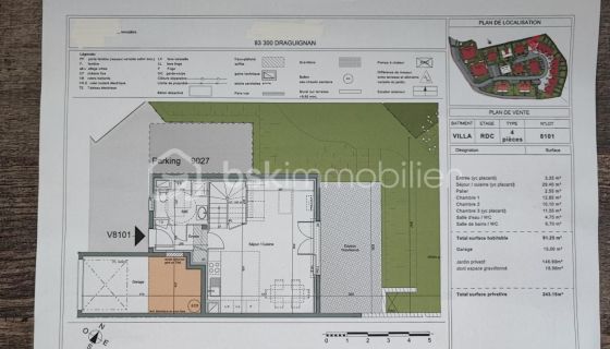 A louer MAISON  4 PIECES 81 M2  DRAGUIGNAN