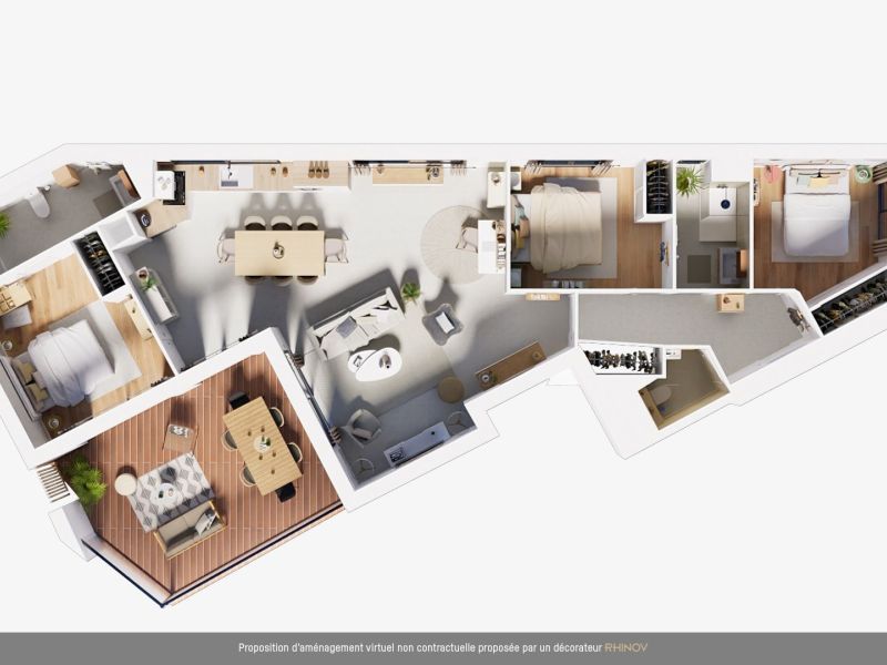 A vendre APPARTEMENT NEUF T4 97 M2 BORD DE MER LA PALMYRE