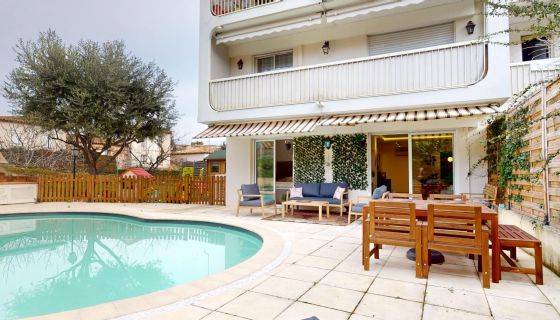 For sale CHARMING 3-room apartment 62 M² GARDEN LEVEL Le Cannet