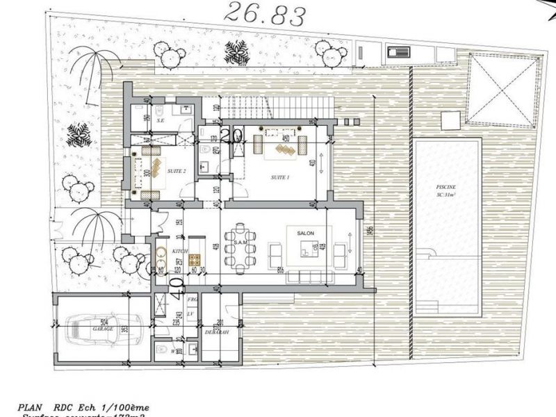 A louer MAISON  CONTEMPORAINE BORD DE MER MIDOUN DJERBA