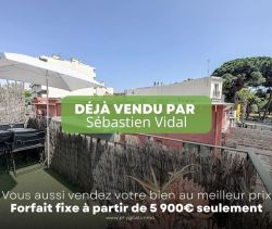 A louer APPARTEMENT T2 46 M2 TERRASSE BORD DE MER JUAN LES PINS