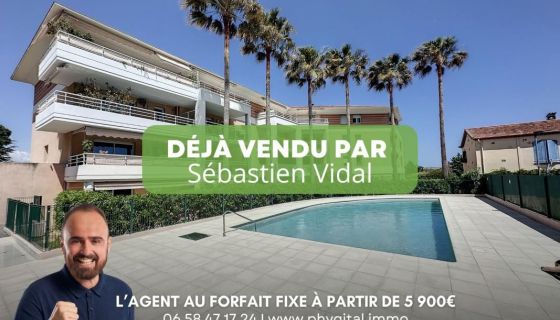 A louer APPARTEMENT DE PRESTIGE T3 66 M2 TERRASSE BORD DE MER ANTIBES