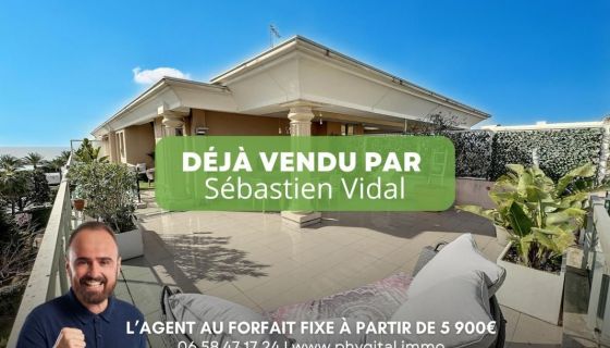 A louer APPARTEMENT T2 42 M2 TERRASSE VUE MER SAINT LAURENT DU VAR