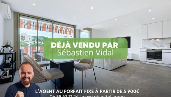 A louer APPARTEMENT T3 72 M2 TERRASSE BORD DE MER ANTIBES