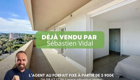 A louer APPARTEMENT T3 56 M2 TERRASSE BORD DE MER ANTIBES