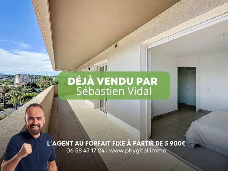 A louer APPARTEMENT T3 56 M2 TERRASSE BORD DE MER ANTIBES