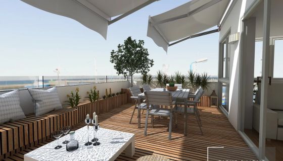 A vendre Appartement de prestige t4 16 m² vue mer LE CANNET