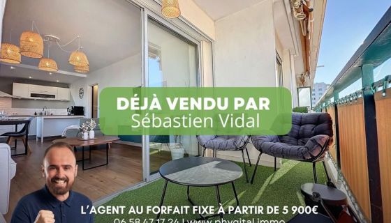 A louer APPARTEMENT T3 65 M2 TERRASSE BORD DE MER ANTIBES