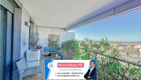 A louer APPARTEMENT T2 39 M2 TERRASSE BORD DE MER PALAVAS LES FLOTS