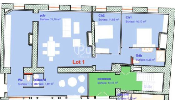 A louer APPARTEMENT T3 111 M2 BORD DE MER BOULOGNE SUR MER