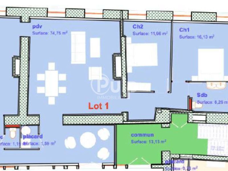 A louer APPARTEMENT T3 111 M2 BORD DE MER BOULOGNE SUR MER