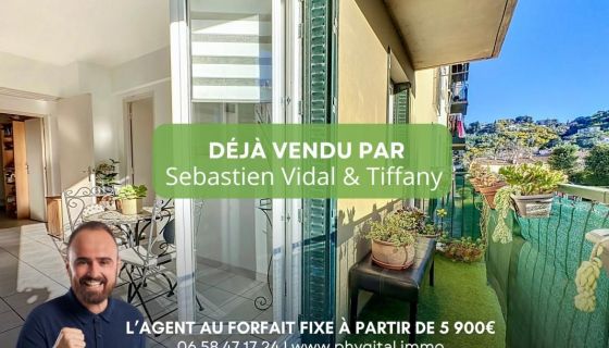 A louer APPARTEMENT T2 44 M2 BORD DE MER VALLAURIS