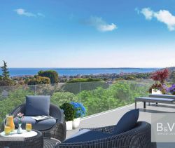 A vendre Appartement T4 80 m² vue mer panoramique  VILLENEUVE LOUBET