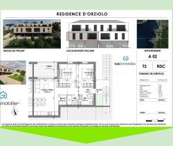 A louer APPARTEMENT DE PRESTIGE NEUF T3 71 M2 BORD DE MER PIETROSELLA