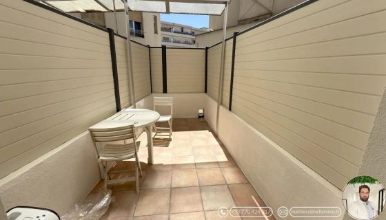 A louer STUDIO  16 M2 TERRASSE BORD DE MER NICE