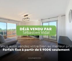 A louer APPARTEMENT DE PRESTIGE T3 67 M2 TERRASSE BORD DE MER ANTIBES