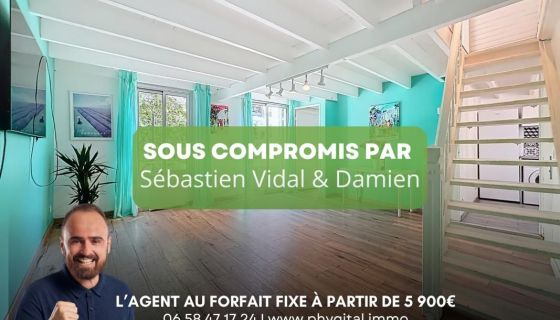 A louer APPARTEMENT DUPLEX T2 46 M2 BORD DE MER JUAN LES PINS