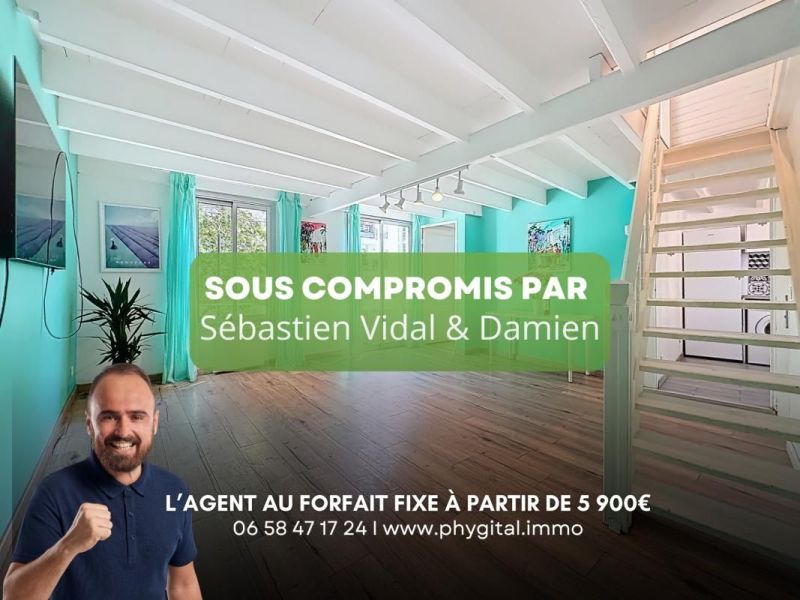 A louer APPARTEMENT DUPLEX T2 46 M2 BORD DE MER JUAN LES PINS