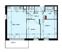 A louer APPARTEMENT NEUF T3 60 M2  LENS