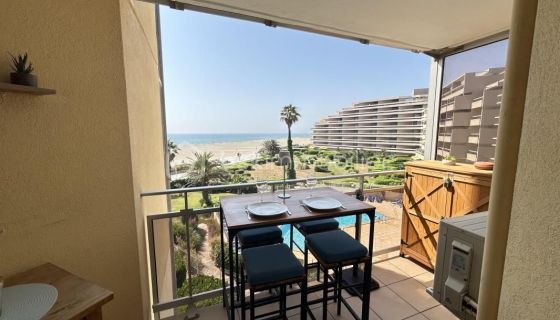 A louer STUDIO NEUF  35 M2 VUE MER CANET EN ROUSSILLON