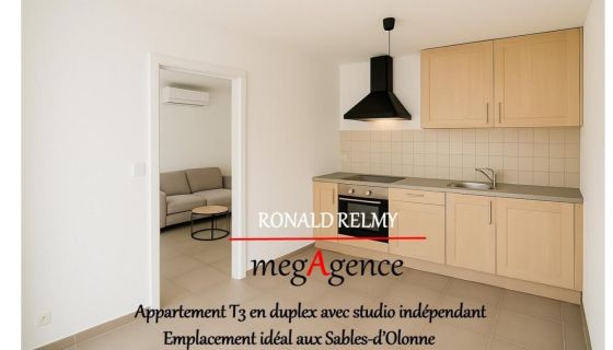 A louer APPARTEMENT DUPLEX T3 72 M2 BORD DE MER LES SABLES D OLONNE