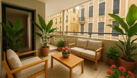 A louer APPARTEMENT DE PRESTIGE T2 42 M2 TERRASSE BORD DE MER CANNES