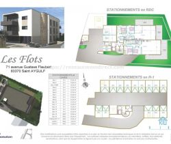 A louer APPARTEMENT DE PRESTIGE T3 70 M2 TERRASSE BORD DE MER FREJUS