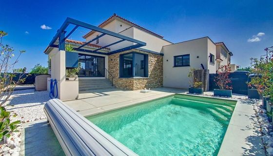 MAISON  CONTEMPORAINE BORD DE MER VILLELONGUE DE LA SALANQUE