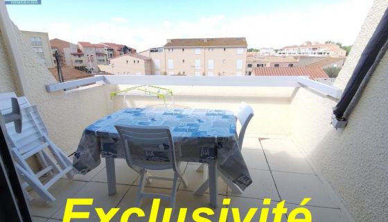 A louer APPARTEMENT T2 20 M2 TERRASSE BORD DE MER VALRAS PLAGE