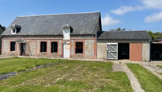 A vendre jolie maison en BRIQUES ET SILEX 90 M² PROCHE MER ET COMMERCE Sassetot-le-Mauconduit
