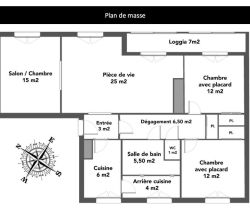 A louer APPARTEMENT T4 100 M2  CAEN