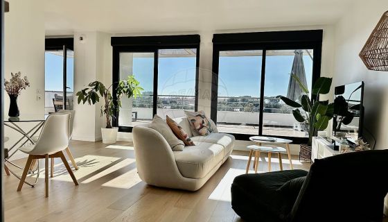 A louer PENTHOUSE T4 90 M2 TERRASSE VUE MER ANTIBES