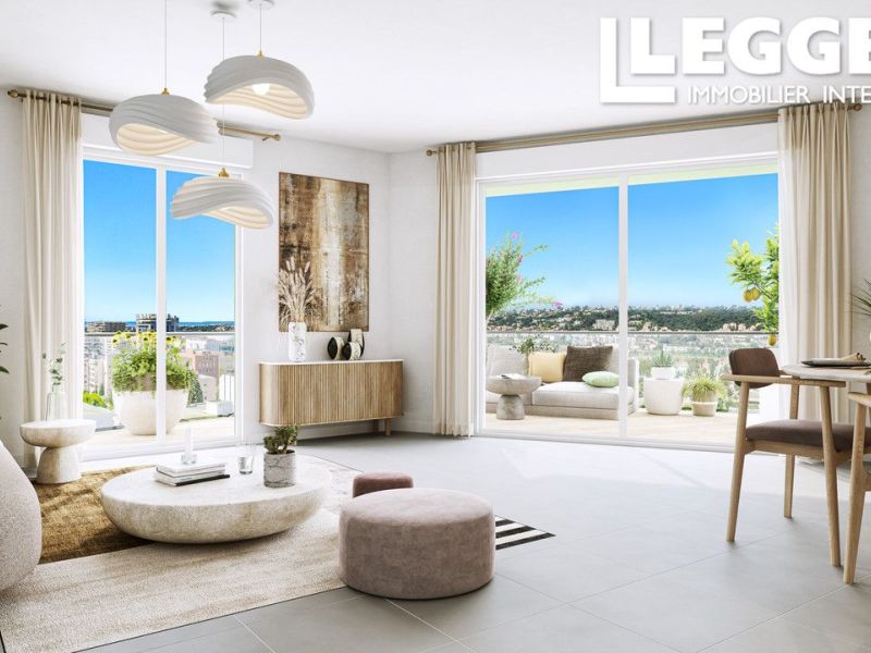 A louer APPARTEMENT NEUF T3 59 M2 BORD DE MER NICE