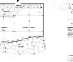 A louer APPARTEMENT NEUF T2 40 M2 BORD DE MER NICE