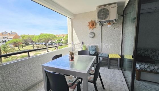 A louer APPARTEMENT T2 32 M2 TERRASSE BORD DE MER LE BARCARES