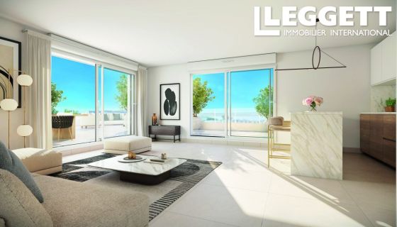 A louer APPARTEMENT DE PRESTIGE NEUF T4 85 M2 BORD DE MER SAINT LAURENT DU VAR