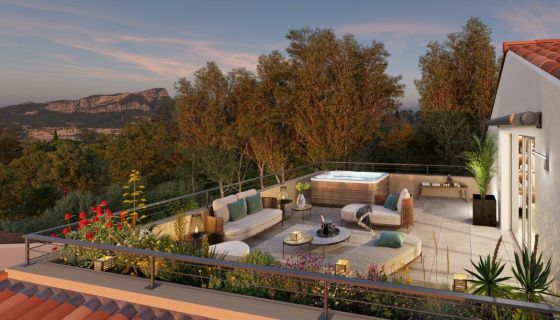 A louer APPARTEMENT DUPLEX DE PRESTIGE T3 77 M2 TERRASSE BORD DE MER TOULON