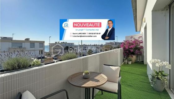A louer APPARTEMENT T2 38 M2 TERRASSE VUE MER PALAVAS LES FLOTS