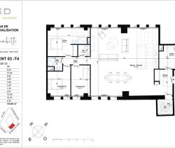 A louer APPARTEMENT NEUF T4 135 M2 TERRASSE  CAEN
