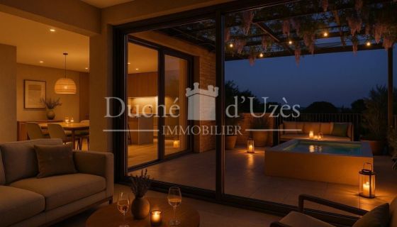 A louer APPARTEMENT DE PRESTIGE NEUF T4 128 M2 TERRASSE  UZES